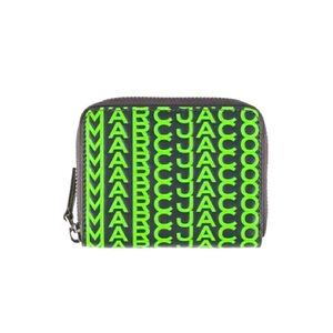 Marc Jacobs Neon Green and Black Wallet